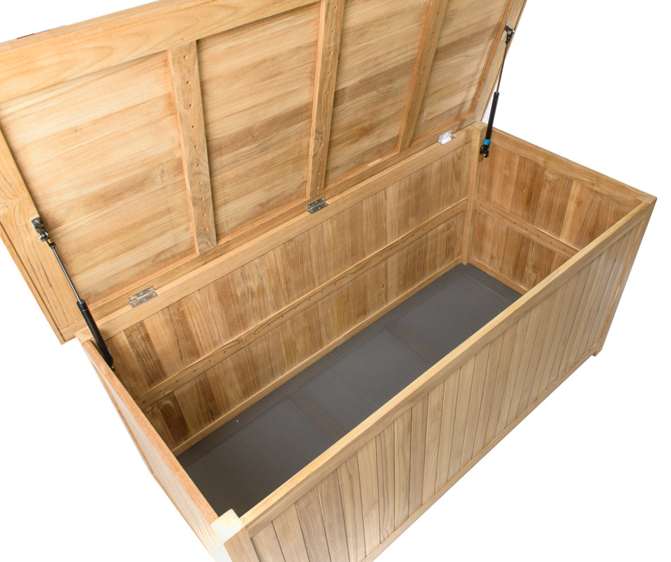 CO9 Design Essential 255 Gallon Teak Deck Box & Reviews Wayfair