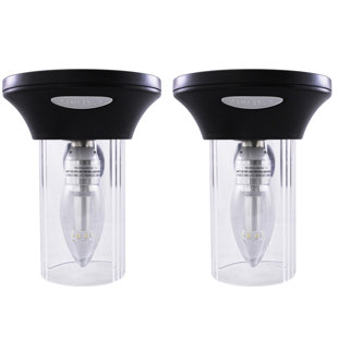Best Solar Porch 2-Light Outdoor Semi Flush Mount (Set of 2) By Gama Sonic Outdoor Lighting Solar Porch 2-Light Outdoor Semi Flush Mount (Set of 2) By Gama Sonic Outdoor Lighting