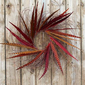 Ophelia Co Alfalfa Peacock Wreath Wayfair