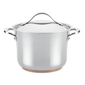 Nouvelle Copper Stainless Steel 6.5-qt. Stock Pot with Lid