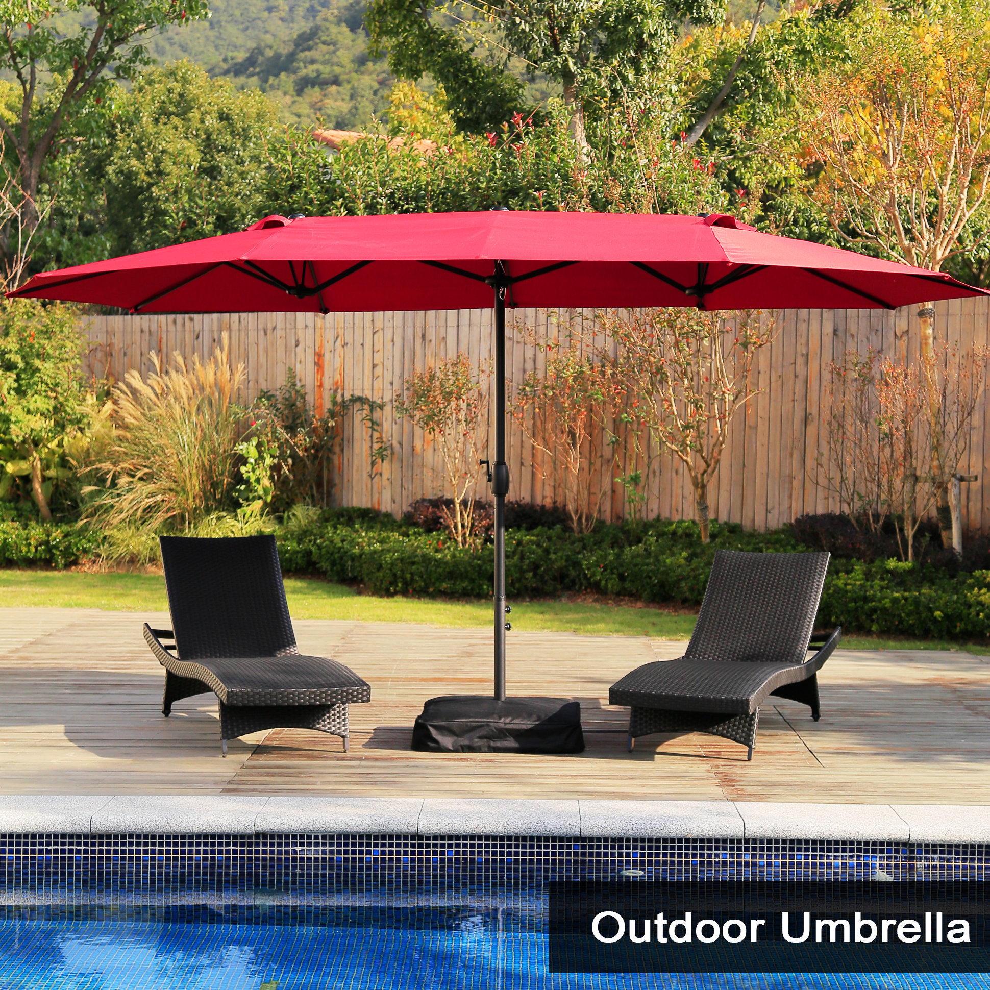 niemann round concrete free standing umbrella base