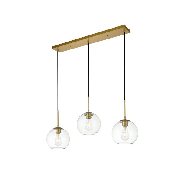Mercury Row Snead 3 Light Kitchen Island Linear Pendant Reviews Wayfair
