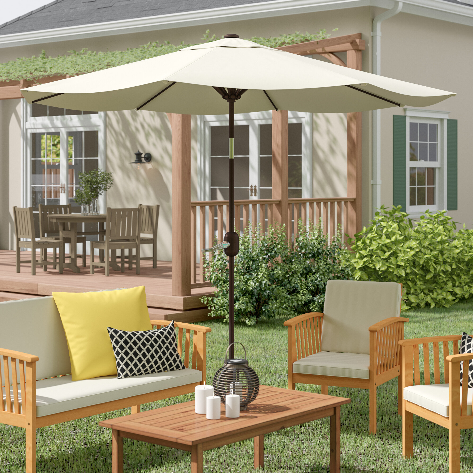 Alcott Hill Milligan Hexagonal Outdoor Garden Patio Market