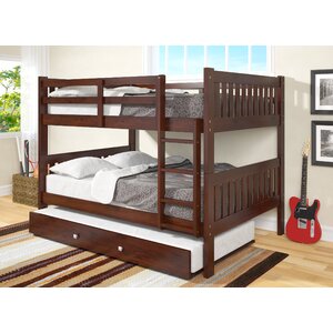 Full over Full Bunk Bed with Trundle