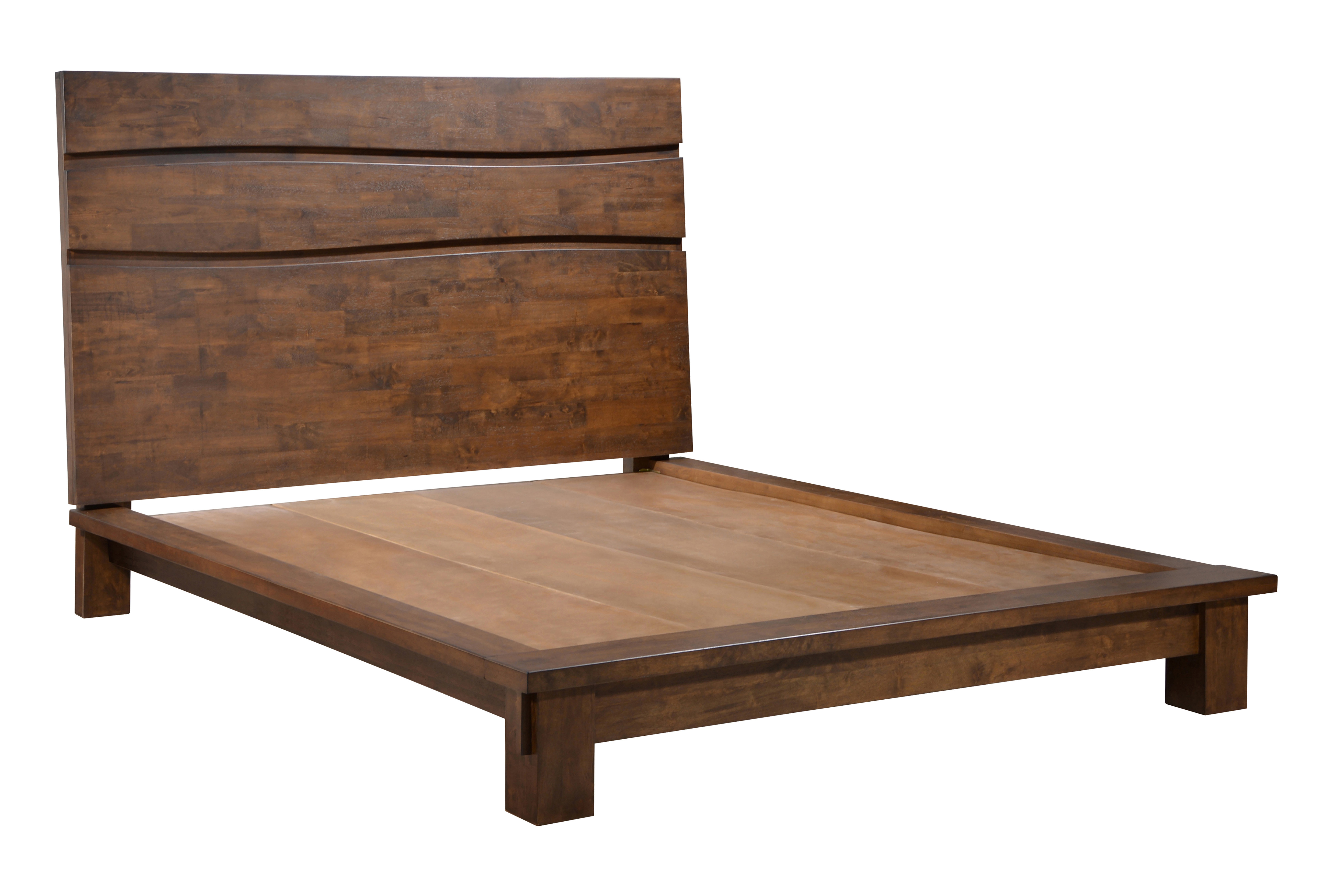 CDecor Home Furnishings Sergei Dark Brown Platform Bed Wayfair