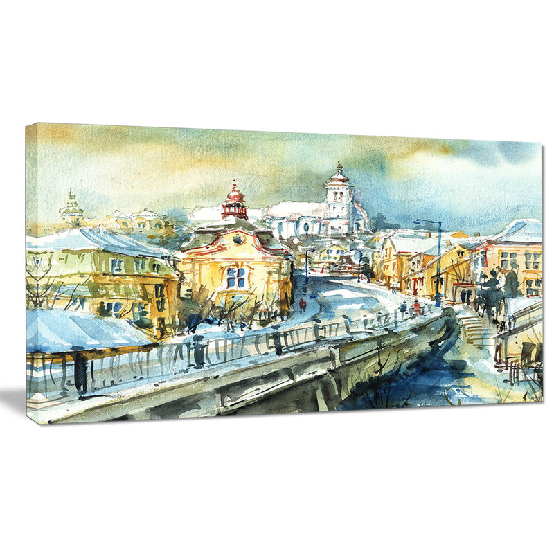Designart City Of Churches Painting Print On Wrapped Canvas Wayfair