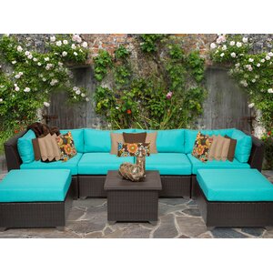 Barbados 7 Piece Sectional Seating Group with Cushion