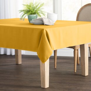 yellow tablecloth