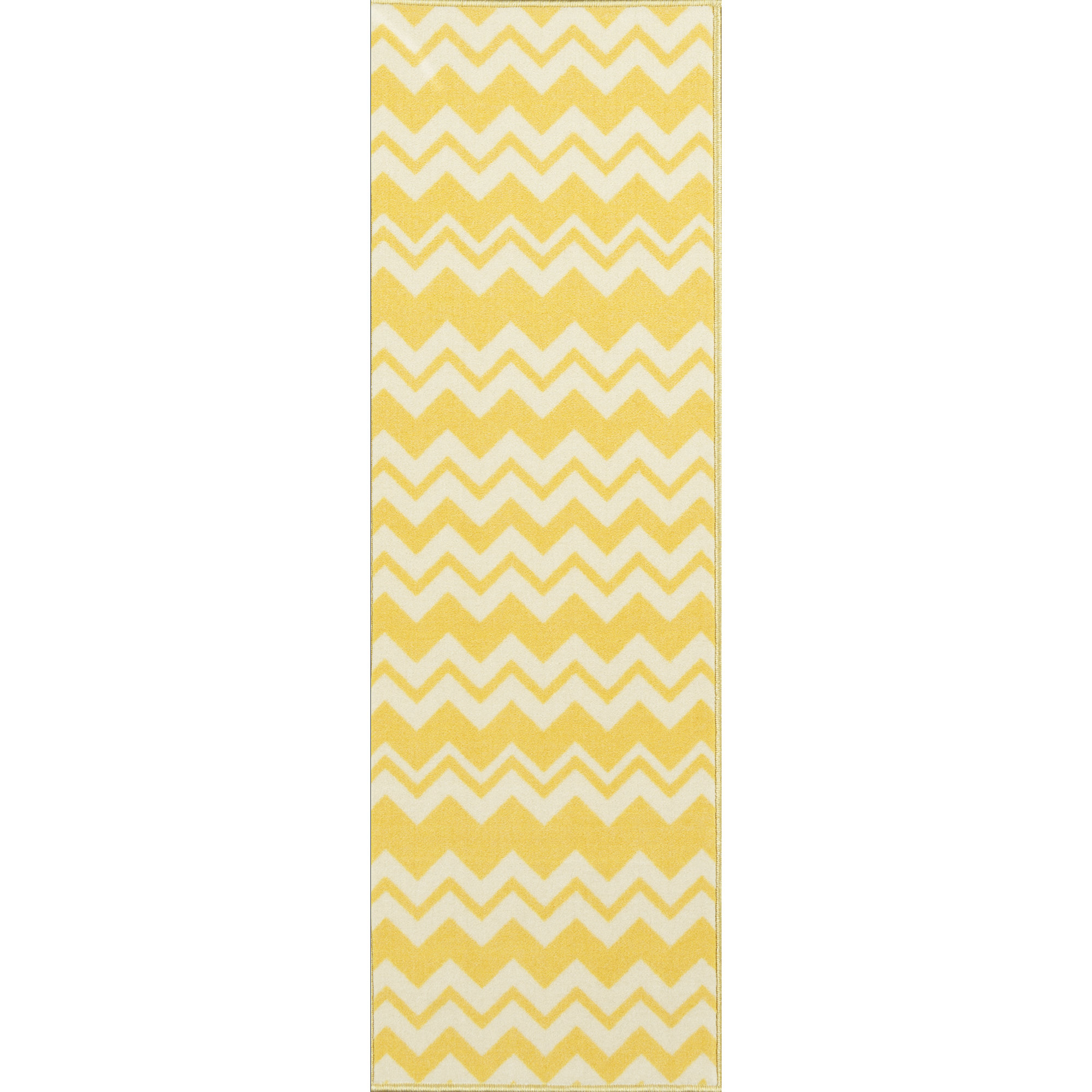 Viv Rae Barry Chevron Waves Yellow Area Rug Reviews Wayfair