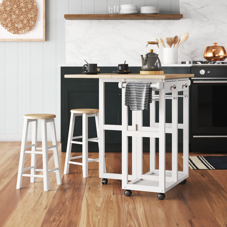 Beachcrest Home Roxanne 2 Piece Breakfast Kitchen Cart Set Reviews Wayfair Ca