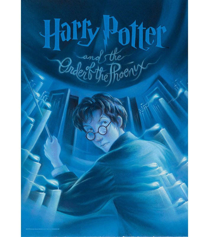Harry potter and the order of the phoenix book cover Mightyprint Harry Potter Book Cover Order Of The Phoenix Graphic Art Print Wayfair