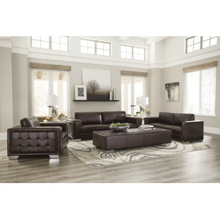 Kuhn Leather Sofa by Brayden Studio Wonderful