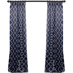 Grouse Geometric Blackout Thermal Rod Pocket  Single Curtain Panel