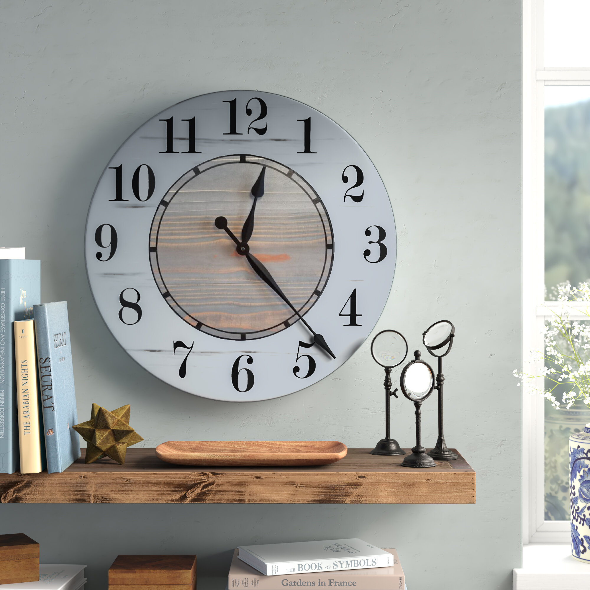 Laurel Foundry Modern Farmhouse Dade Wood Wall Clock & Reviews | Wayfair