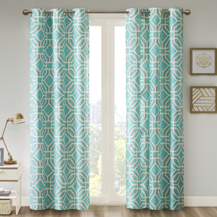 Aqua Room Darkening Curtains Wayfair Quickview