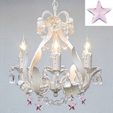 nursery chandelier girl