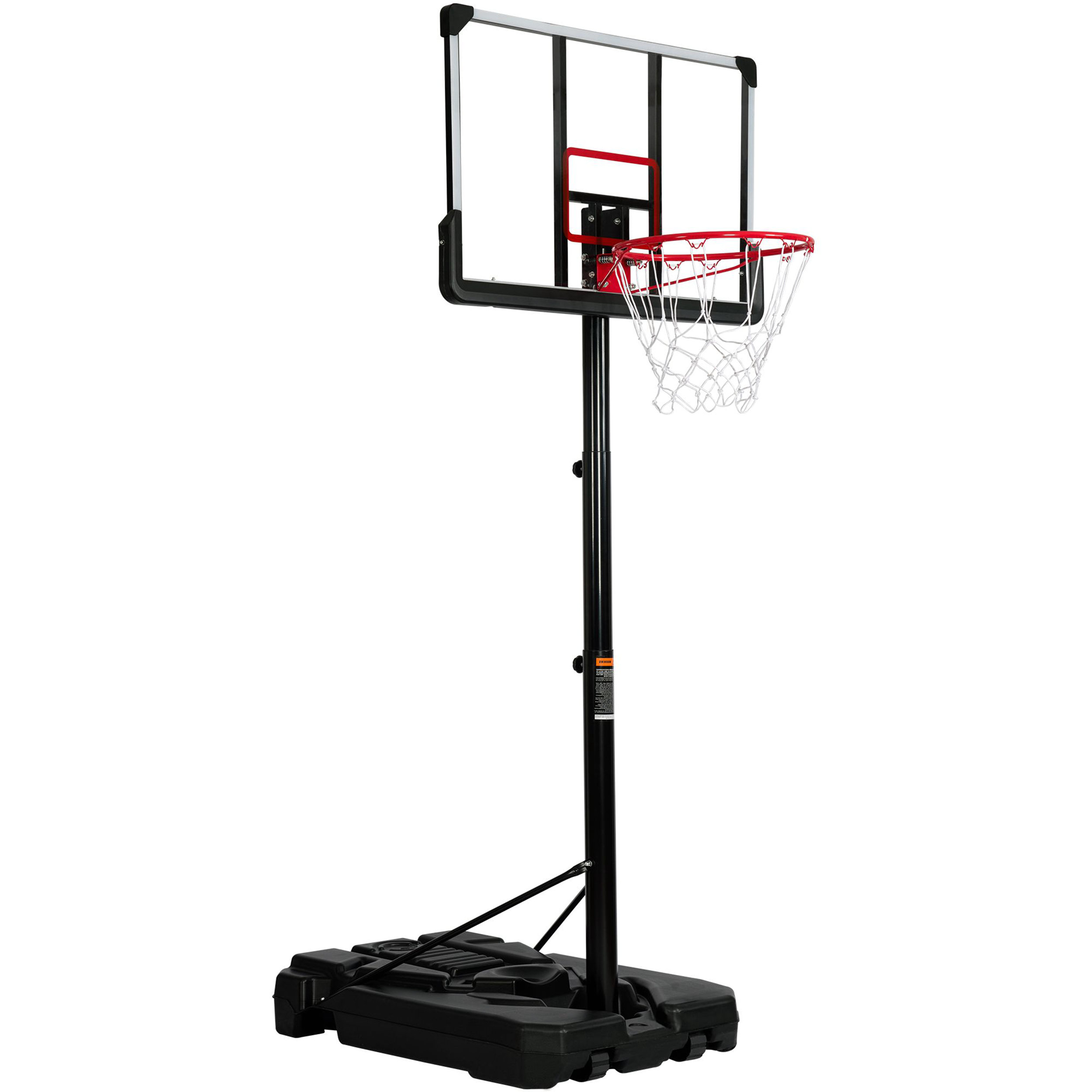 Outdoor Basketball Hoop Adjustable Portable Court Game Play Rolling Wheels Net 