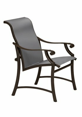 Montreux Ii Low Back Patio Dining Chair Tropitone Seat Color Rincon Frame Color Snow