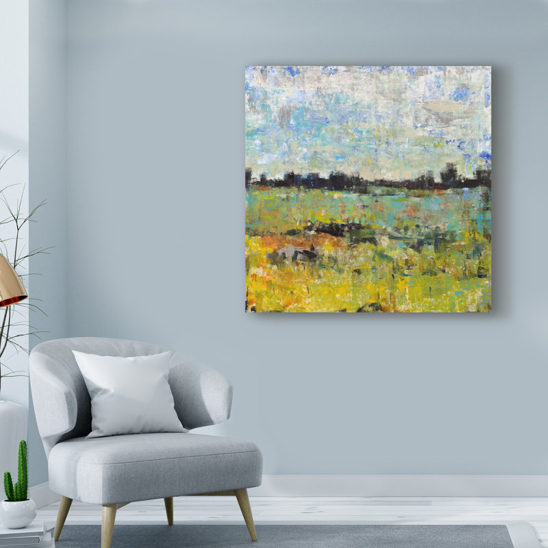 Highland Dunes Across The Tall Grass I Acrylic Painting Print On
