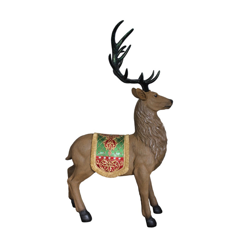 Northlight Commercial Grade Standing Reindeer Fiberglass Christmas Decoration Wayfair