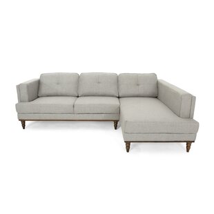 Jackson Contemporary Button Right Hand Facing Sectional By Alcott Hill
