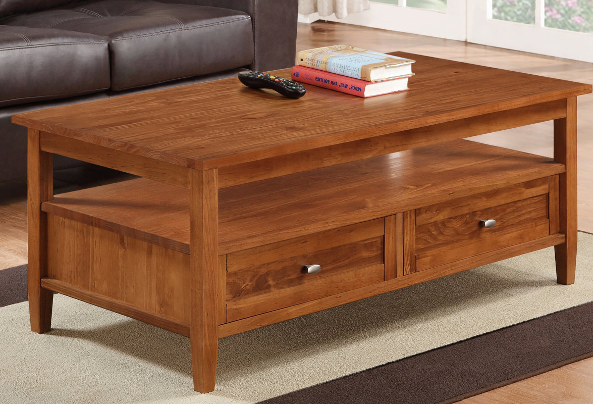 simpli home warm shaker coffee table & reviews | wayfair simpli home warm shaker coffee table & reviews | wayfair