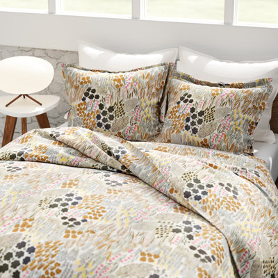 Marimekko Pieni Letto Brown Cotton Duvet Cover Set