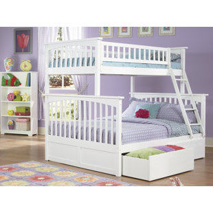 Abel Twin Over Full Standard Bed with Drawers by Harriet Bee