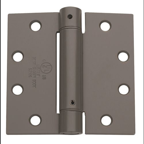 Global Door Controls 4.5 in Bright Chrome Steel Spring Hinge Set of 3 x 4.5 in