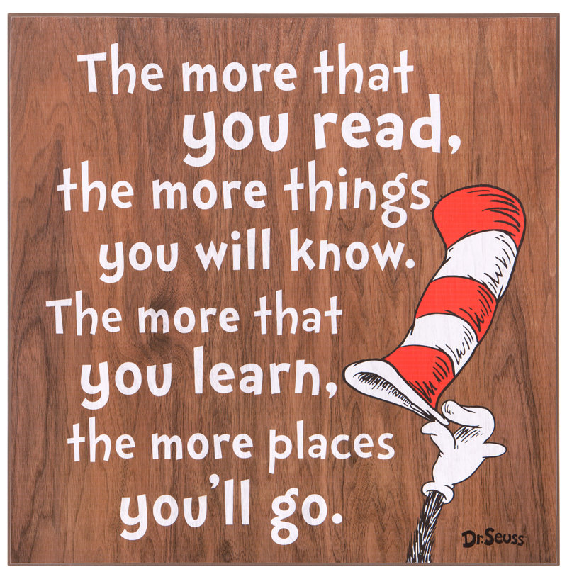 Nielsenbainbridge 18 X 18 Dr Seuss The More You Read Cat In The
