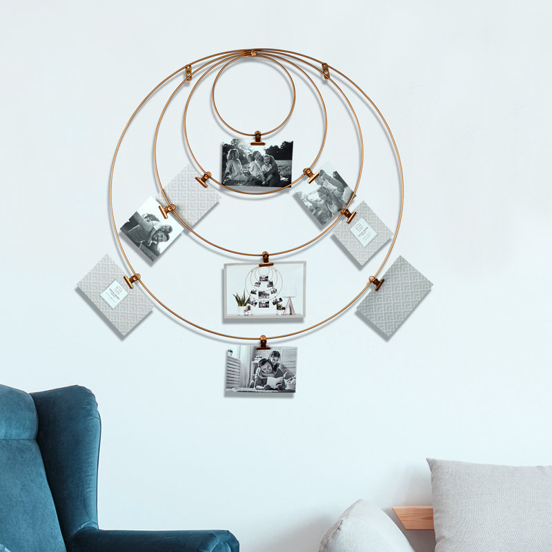 Prinz Hanging Metal Wire Collage Circular Wall Display Picture
