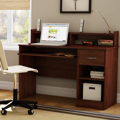 South Shore Axess Computer Desk With Hutch Finish Royal Cherry