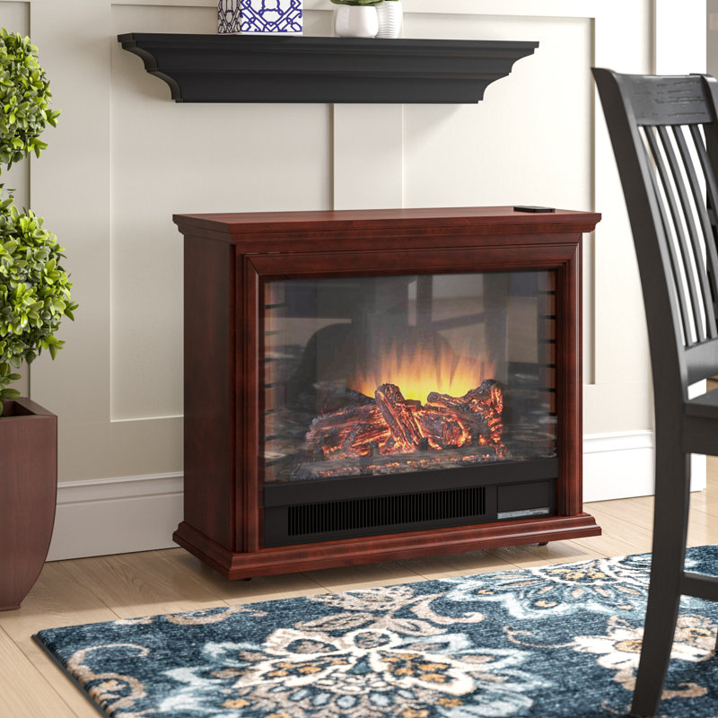 Charlton Home Mcgregor Mobile Electric Fireplace Reviews Wayfair