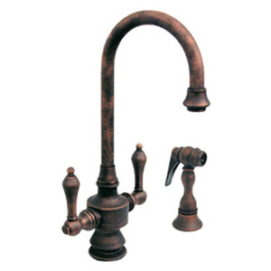 Vintage III Single Hole or Dual Handle Entertainment or Prep Faucet with Lever Handles and Side Spray