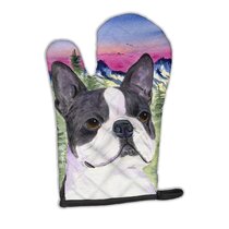 boston terrier oven mitt