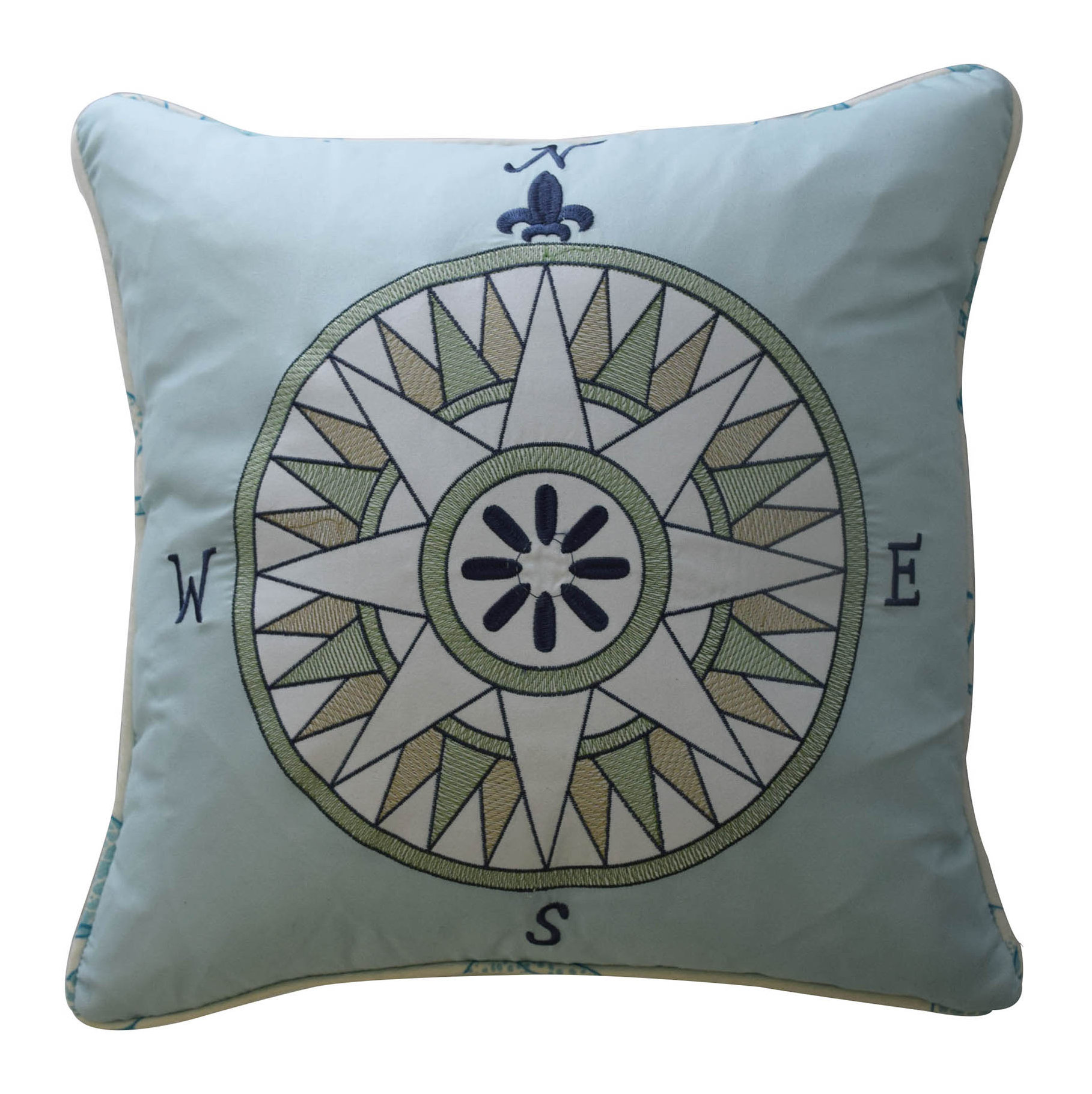 Waverly Buon Viaggio Embroidered Throw Pillow Reviews Wayfair