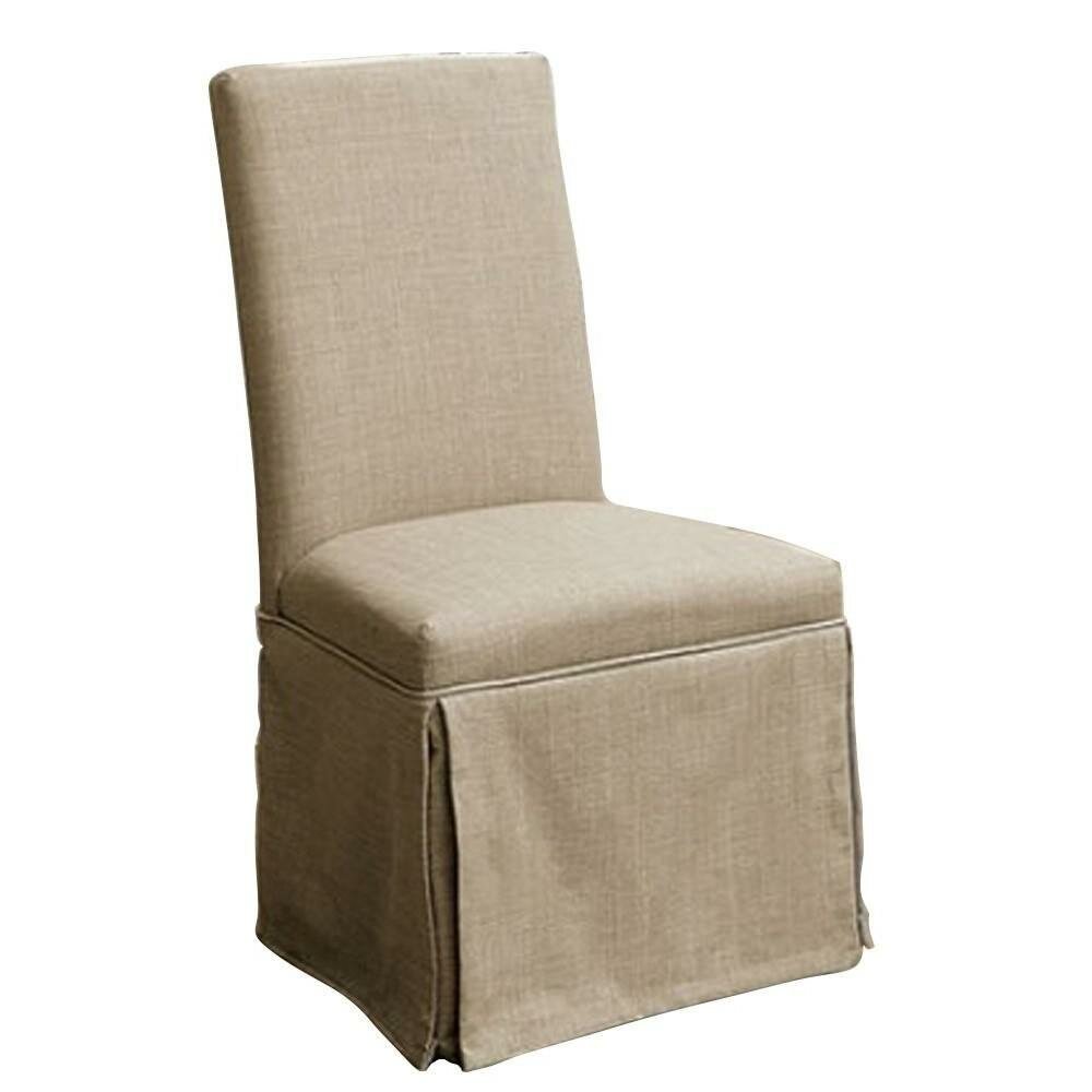 Winston Porter Elkton Linen Parsons Chair Wayfair