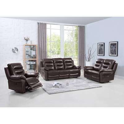 Red Barrel Studio Manan 3 Piece Reclining Living Room Set Reviews Wayfair