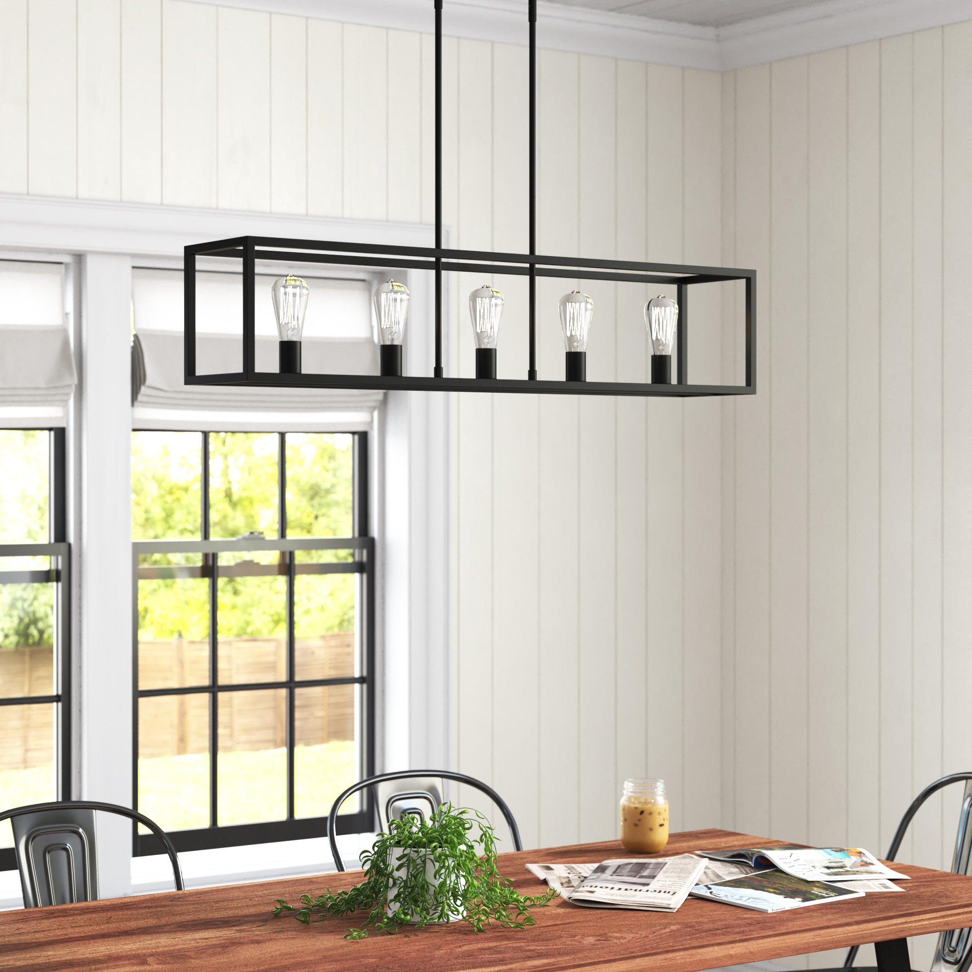 5 light kitchen island pendant