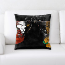paprika colored throw pillows