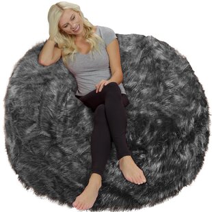 Black, Fur Machine Washable Covers Durable Inner Liner Kids Bean Bag. and 100% Virgin Foam Double Stitched Seams ULTIMATE SACK Kids Sack Bean Bag Chair: Giant Foam-Filled Furniture 