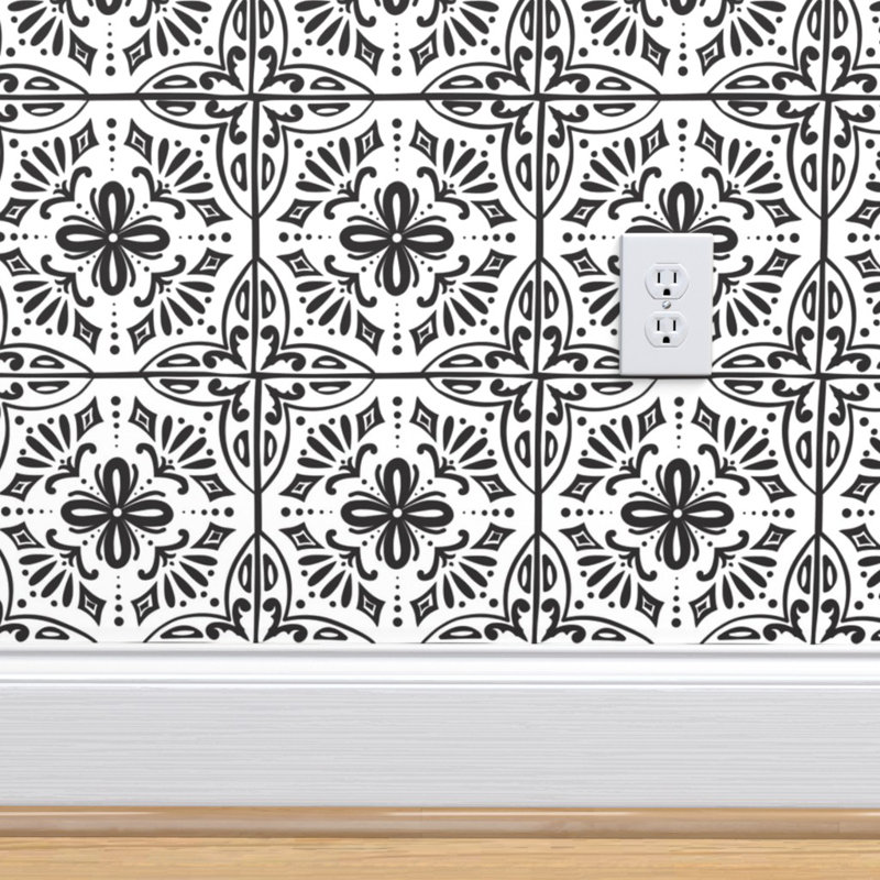 Ebern Designs Spanish Tile Wallpaper Spanish Tile Sevilla