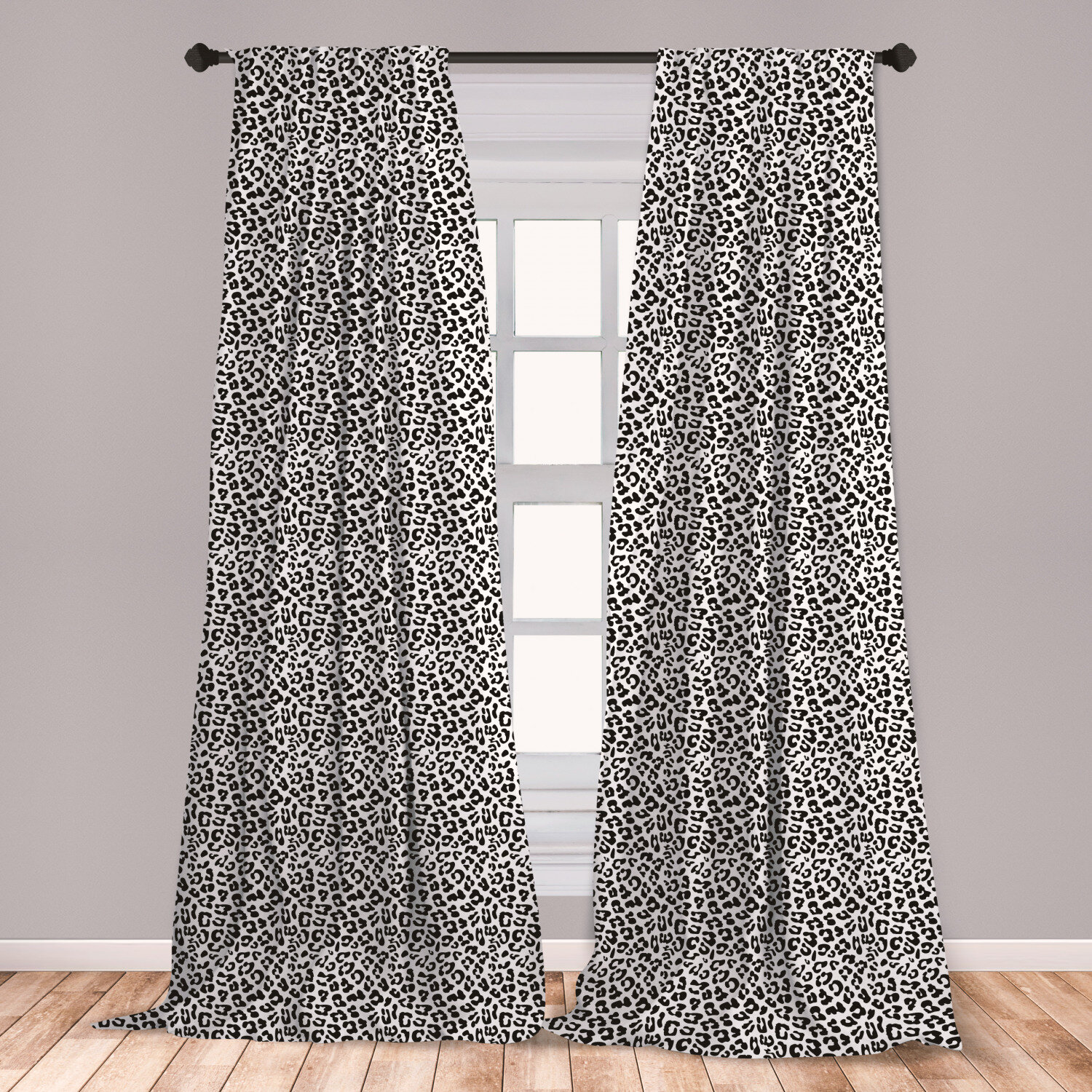 East Urban Home Bithlo Leopard Print Curtains