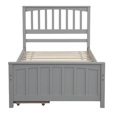 Favermann Twin Platform Bed Red Barrel Studio® Color: Grey