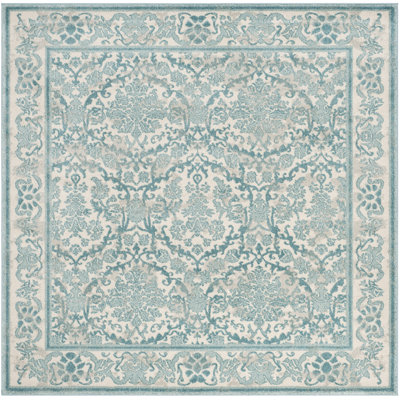 Montelimar Oriental Ivory/Light Blue Area Rug Lark Manor Rug Size: Rectangle 4' x 6'