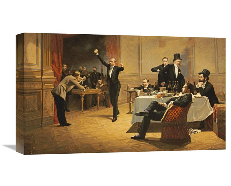 Global Gallery The Dinner Party By Ferencz Paczka Painting Print