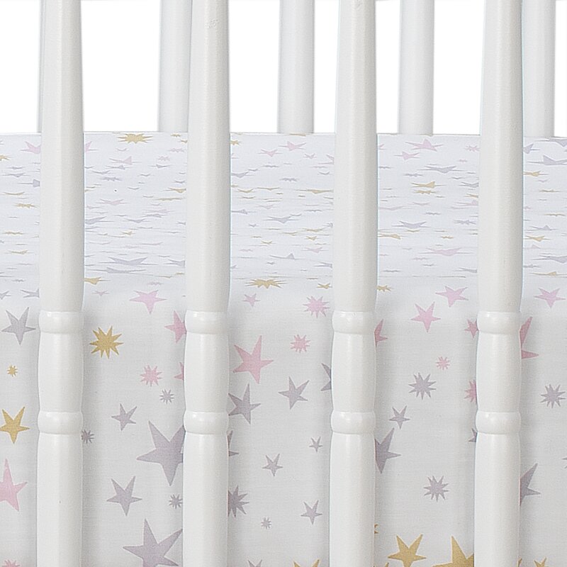 unicorn fitted crib sheet