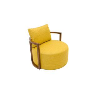 Go to store & view more images B&T Design Kav Fabric Leather Lounge Chair