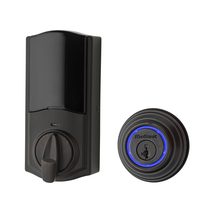 Kwikset Kevo 2nd Gen Single Cylinder Bluetooth Electronic Deadbolt Featuring Smartkey Reviews Wayfair