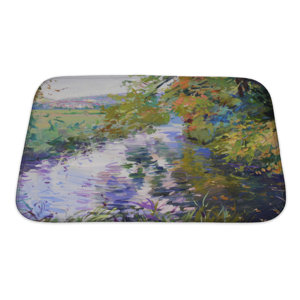 Art Beta Fall Landscape in Lower Saxony Bath Rug